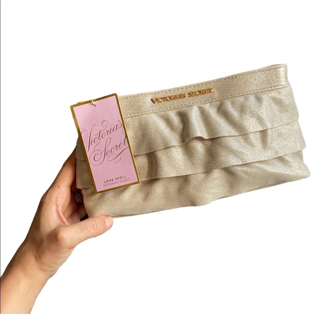 Victoria’s Secret Gold Makeup Bag